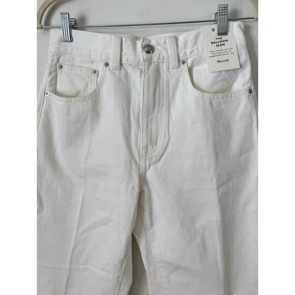NWT Madewell The Ballon Jeans Size 26 Tile White Wide Leg Denim - Picture 6 of 11